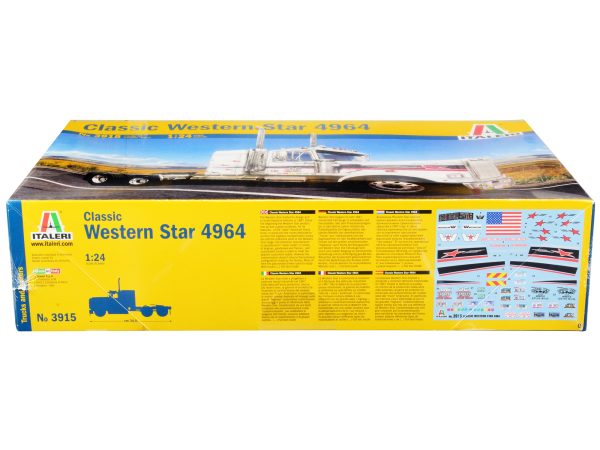 Skill 3 Model Kit Western Star Classic 4964 Truck Tractor 1/24 Scale Model by Italeri - Image 3