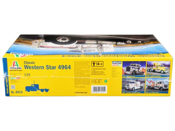 Skill 3 Model Kit Western Star Classic 4964 Truck Tractor 1/24 Scale Model by Italeri - Image 2