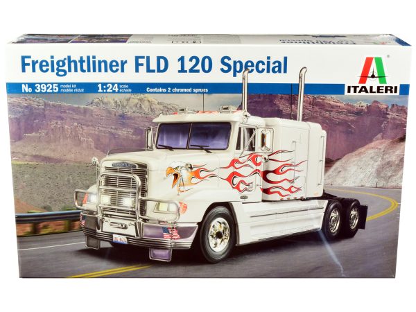 Skill 5 Model Kit Freightliner FLD 120 Special Truck Tractor 1/24 Scale Model by Italeri - Image 4