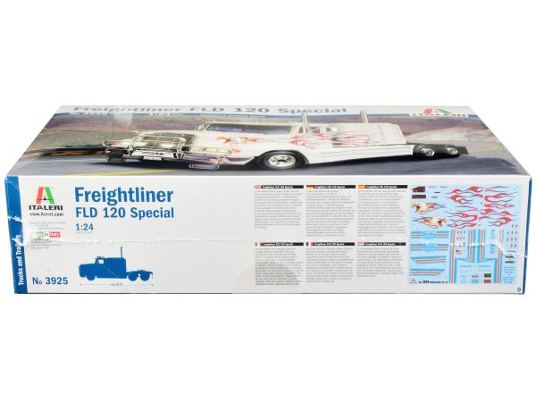 Skill 5 Model Kit Freightliner FLD 120 Special Truck Tractor 1/24 Scale Model by Italeri - Image 3