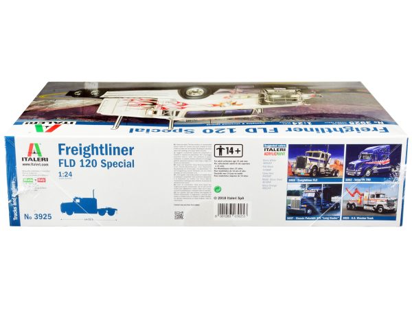 Skill 5 Model Kit Freightliner FLD 120 Special Truck Tractor 1/24 Scale Model by Italeri - Image 2