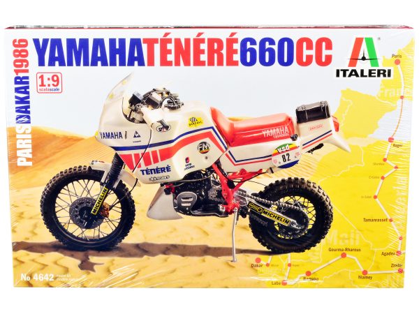 Skill 5 Model Kit Yamaha Tenere 660 CC Motorcycle "Paris-Dakar" (1986) 1/9 Scale Model by Italeri - Image 4