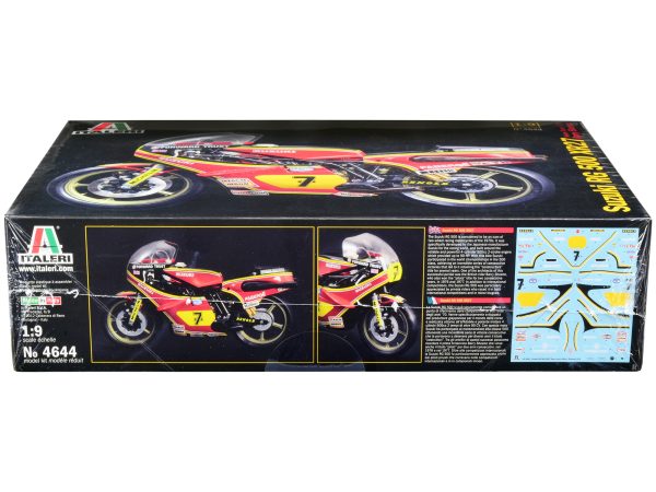 Skill 5 Model Kit Suzuki RG 500 XR27 Motorcycle #7 Barry Sheene "Heron Team" (1978) 1/9 Scale Model by Italeri - Image 2