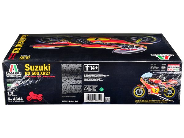 Skill 5 Model Kit Suzuki RG 500 XR27 Motorcycle #7 Barry Sheene "Heron Team" (1978) 1/9 Scale Model by Italeri - Image 3