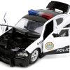2006 Dodge Charger Police Black and White "Policia Civil" "Fast & Furious" Series 1/24 Diecast Model Car by Jada - Image 3