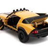 1977 Chevrolet Camaro Off-Road Version "Bumblebee" Yellow Metallic with Black Stripes and Transformers Logo Diecast Statue "Transformers: Rise of the Beasts" (2023) Movie "Hollywood Rides" Series 1/24 Diecast Model Car by Jada - Image 4