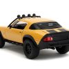 1977 Chevrolet Camaro Off-Road Version "Bumblebee" Yellow Metallic with Black Stripes and Transformers Logo Diecast Statue "Transformers: Rise of the Beasts" (2023) Movie "Hollywood Rides" Series 1/24 Diecast Model Car by Jada - Image 3