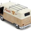 Volkswagen Bus "WheelJack" Tan and Beige "Frank's TV Repair" "Transformers: Rise of the Beasts" (2023) Movie "Hollywood Rides" Series 1/32 Diecast Model Car by Jada - Image 2