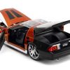 1985 Chevrolet Camaro Z/28 Orange Metallic with Graphics and Chester Cheetah Diecast Figure "Cheetos" "Hollywood Rides" Series 1/24 Diecast Model Car by Jada - Image 2