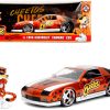 1985 Chevrolet Camaro Z/28 Orange Metallic with Graphics and Chester Cheetah Diecast Figure "Cheetos" "Hollywood Rides" Series 1/24 Diecast Model Car by Jada - Image 4