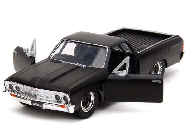 1967 Chevrolet El Camino Matt Black "Fast & Furious" Series 1/32 Diecast Model Car by Jada - Image 2