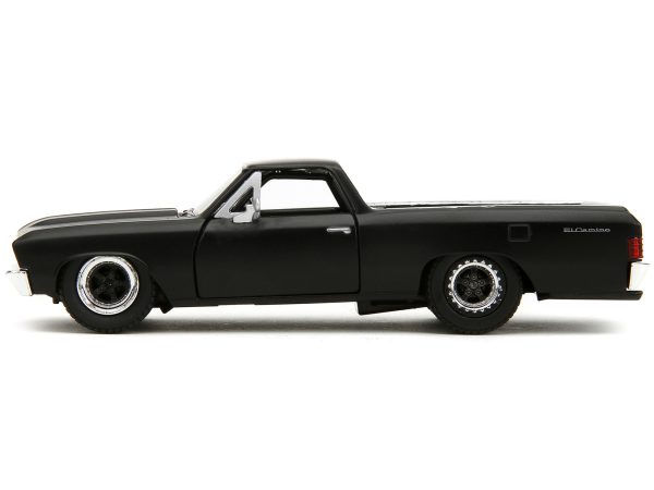 1967 Chevrolet El Camino Matt Black "Fast & Furious" Series 1/32 Diecast Model Car by Jada - Image 5
