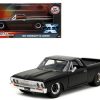 1967 Chevrolet El Camino Matt Black "Fast & Furious" Series 1/32 Diecast Model Car by Jada - Image 4