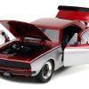 1967 Chevrolet Camaro Candy Red and Silver Metallic "Bigtime Muscle" Series 1/24 Diecast Model Car by Jada - Image 5