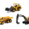 "Volvo Construction Vehicles" Set of 3 pieces Diecast Models by New Ray - Image 2