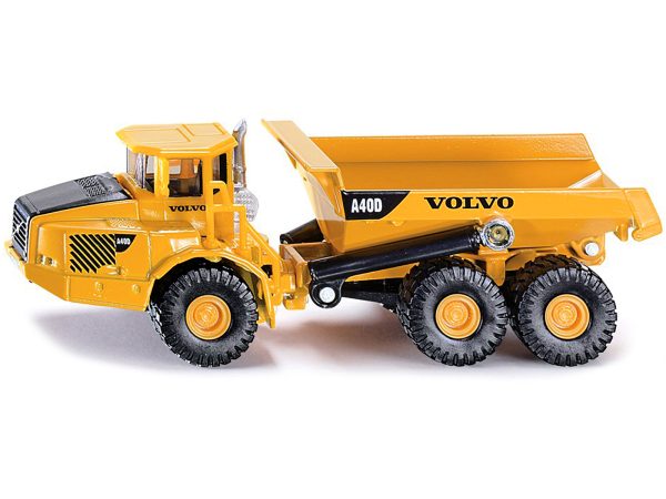 Volvo A40D Dump Truck Yellow 1/87 (HO) Diecast Model by Siku - Image 4