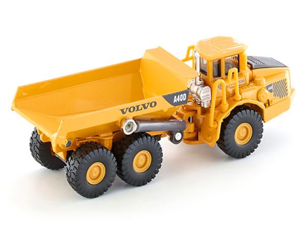 Volvo A40D Dump Truck Yellow 1/87 (HO) Diecast Model by Siku - Image 2