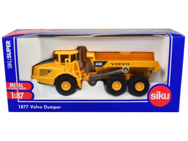 Volvo A40D Dump Truck Yellow 1/87 (HO) Diecast Model by Siku - Image 5