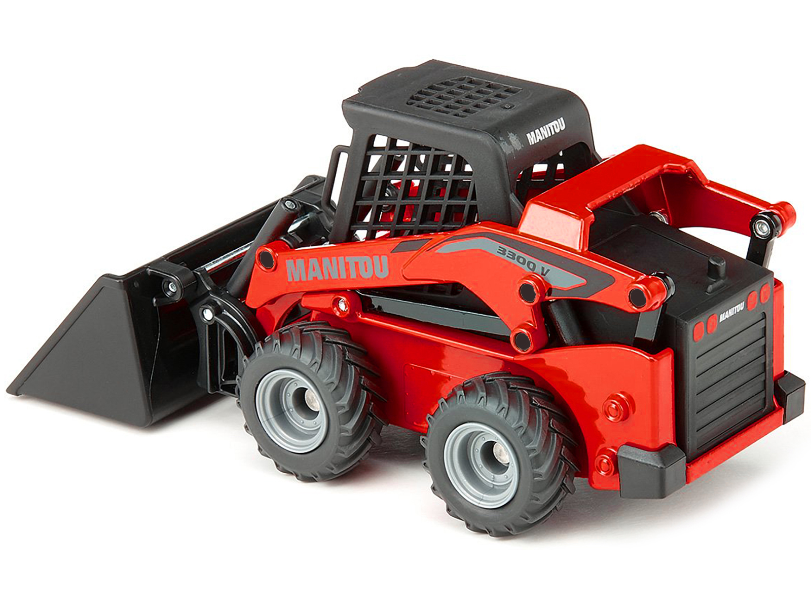 Manitou 3300V Skid Steer Loader Red 1/32 Diecast Model by Siku - Image 2