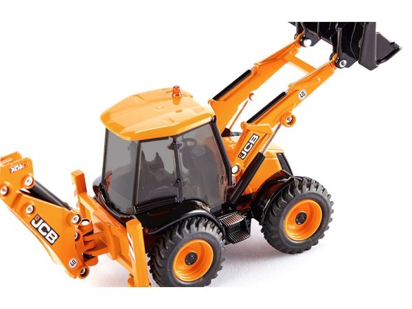 JCB 4CX Back Hoe Loader Yellow 1/50 Diecast Model by Siku - Image 2